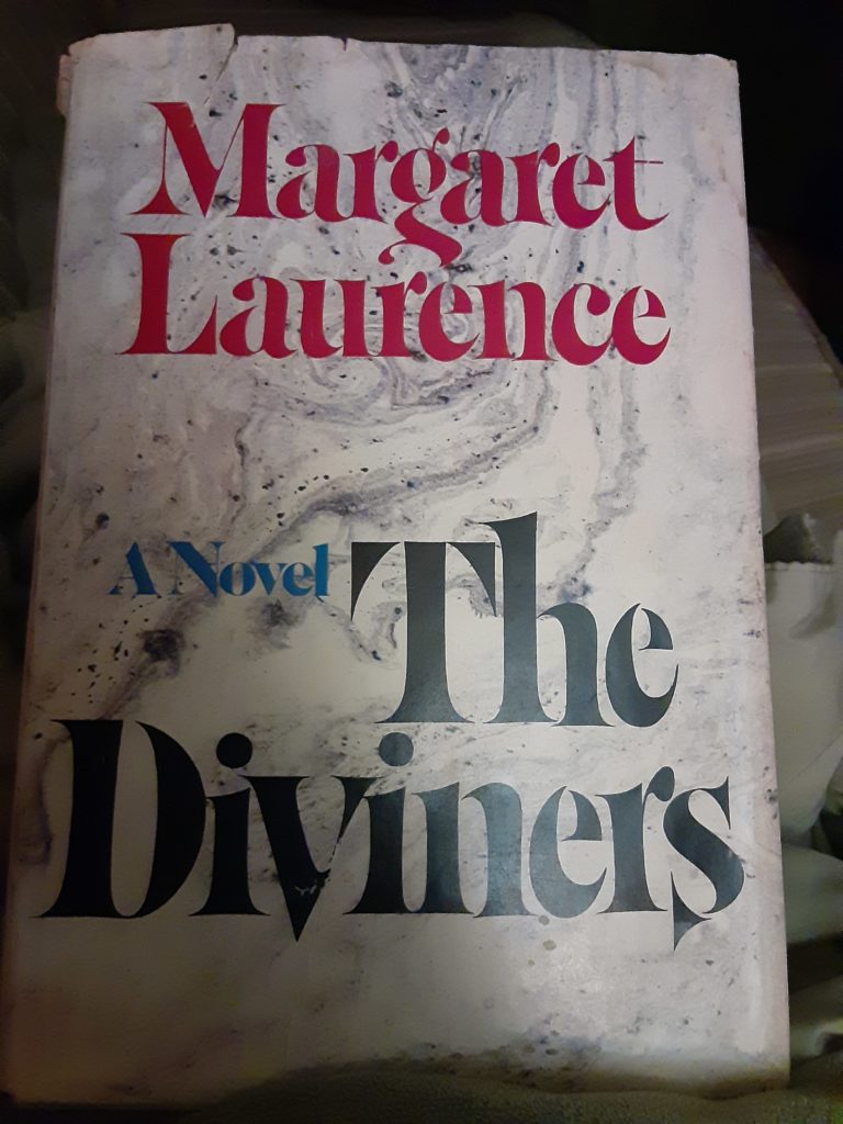First edition hardcover copy of Canadian writer Margaret Laurence's 1974 novel The Diviners.